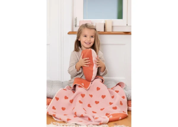 CARLA baby blanket hearts allover (GRS) - Image 5