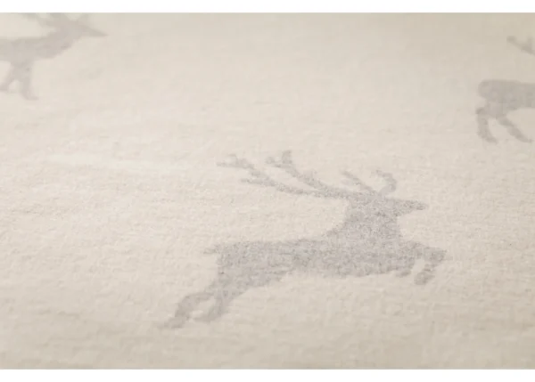 SILVRETTA cotton throw "reindeer allover" (GRS) - Image 3