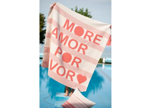 SILVRETTA cotton throw "more amor" (GRS) - Image 5